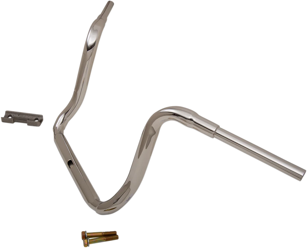 LA Choppers Handlebar - Grande Traditional Ape Hanger - 14" - Chrome LA-7322-14 - Side View
