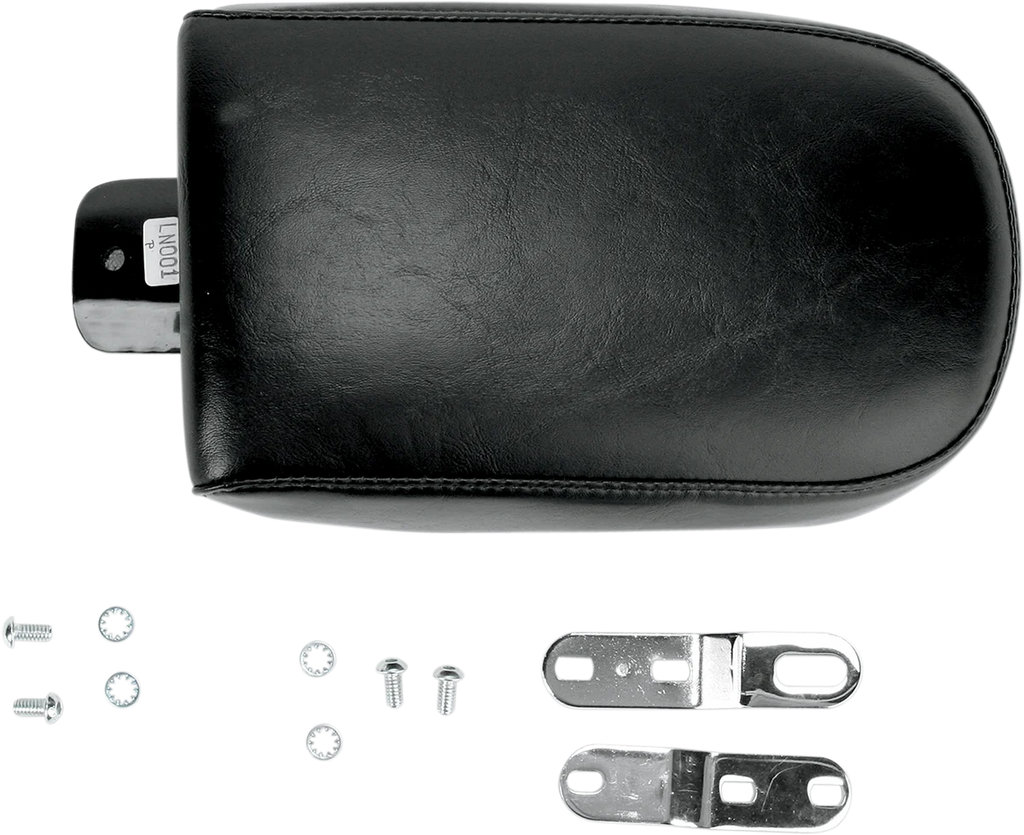 Le Pera Bare Bones Pillion Pad - Smooth - Black - FXD '96-'03 LN-001P - Side View