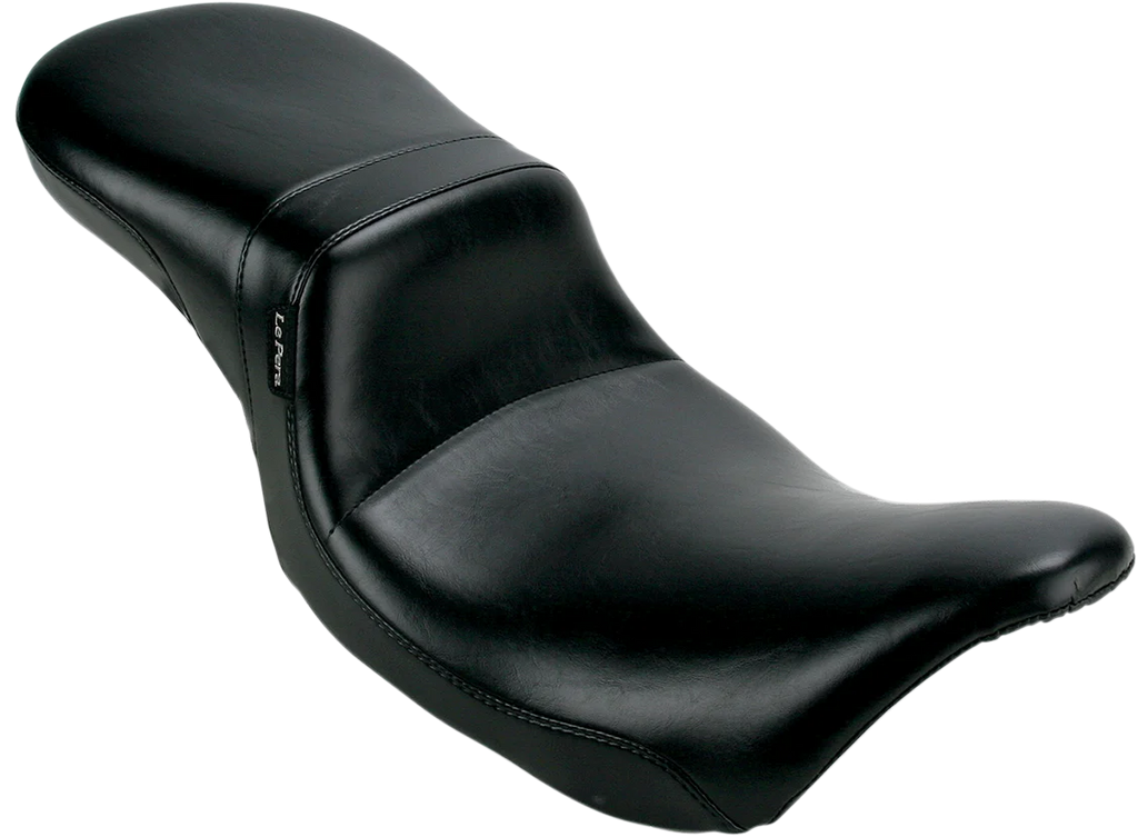 Le Pera Daytona 2-Up Seat - Without Backrest - Smooth - Black - FXR L-547S - Side View