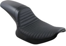 Load image into Gallery viewer, Le Pera Daytona Sport Seat - Basketweave/Pleated - Black - FXR '82-'00 L-541BWPT - Main Product View