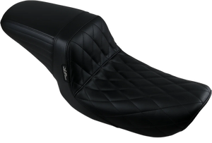 Le Pera Kickflip Seat - Diamond - Black - FXD '96-'03 LN-591DM - Main Product View