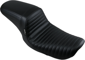 Le Pera Kickflip Seat - Pleated - Black - FXD '96-'03 LN-591PT - Main Product View