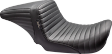 Load image into Gallery viewer, Le Pera Kickflip Up Front Seat - Pleated - Black - Dyna '06-'17 LKU-591PT - Main Product View