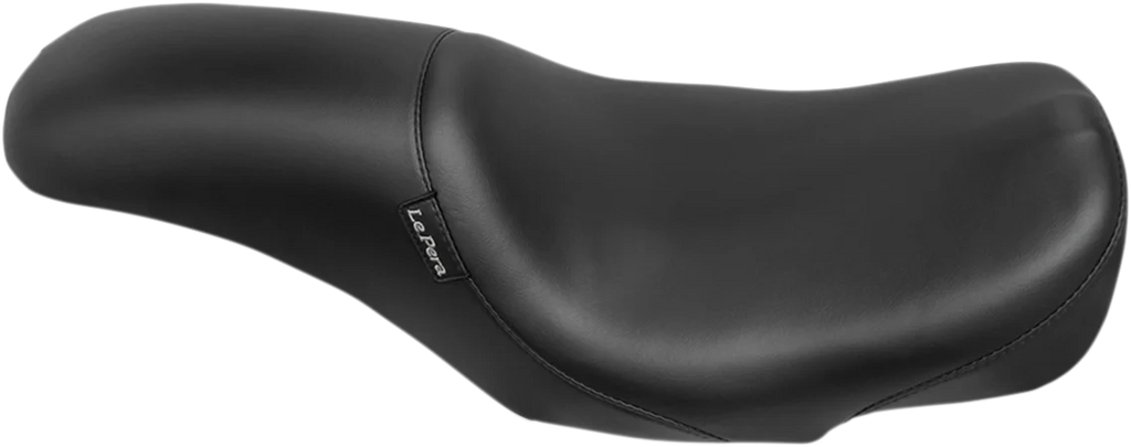 Le Pera Silhouette Full-Length Seat - Smooth - Black - FX/FL '65-'84 L-862 - Side View