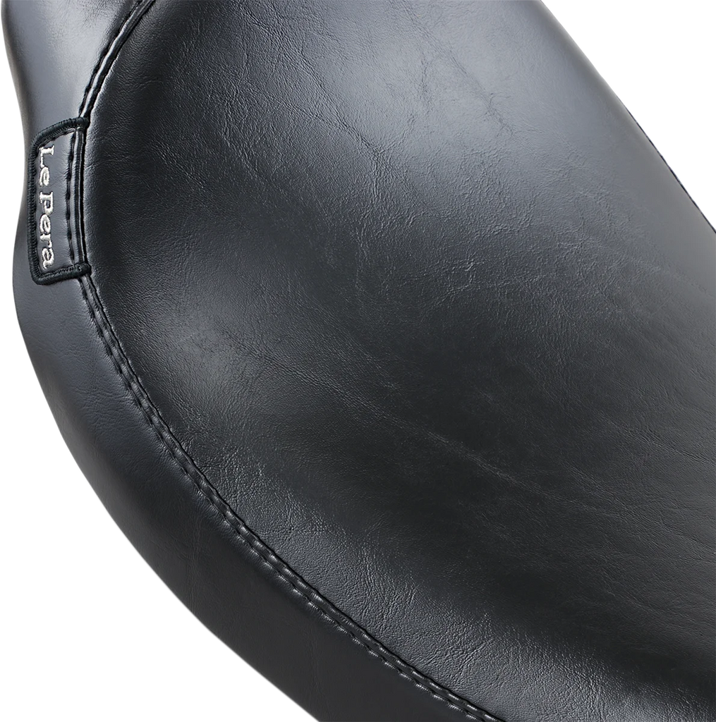 Le Pera Silhouette Solo Seat - Smooth - Black - Dyna '96-'03 LN-851 - Back View