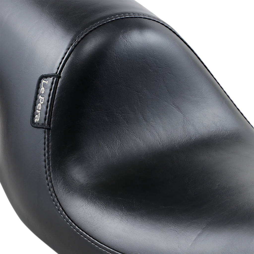 Le Pera Silhouette Up-Front Seat - Full-Length - Smooth - Black - FXD '96-'03 LNU-861 - Back View