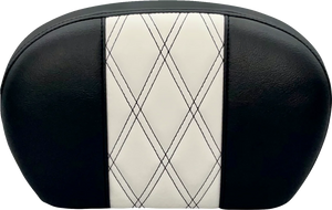 Le Pera Sissy Bar Pad - Large - GT 1/HR 1 Inlay - Dull Black L-SBP01GT/HR1 - Main Product View