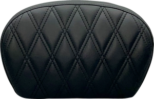 Le Pera Sissy Bar Pad - Large - Smooth - Dull Black L-SBP01S-DULL - Side View