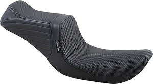 Le Pera Tailwhip Seat - Basketweave - Black - FXD '96-'03 LN-581BW - Main Product View