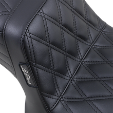 Load image into Gallery viewer, Le Pera Tailwhip Seat - Double Diamond - Black - FXR '82-'94 L-588DD - Side View