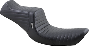 Le Pera Tailwhip Seat - Pleated - Black - FXD '96-'03 LN-581PT - Main Product View