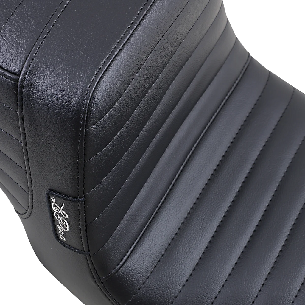 Le Pera Tailwhip Seat - Pleated - Black - FXD '96-'03 LN-581PT - Side View