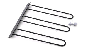 Lund Universal Cargo Bike Attachment 20x60 Non-Folding Steel Carrier - Black - Main Product View