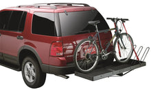Load image into Gallery viewer, Lund Universal Cargo Bike Attachment 20x60 Non-Folding Steel Carrier - Black - Back View