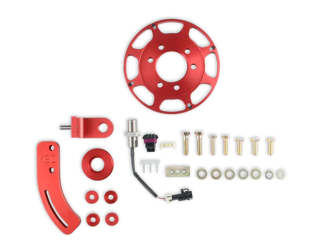 MSD MSD Crank Trigger Wheel Kit - Flying Magnet - Hall-Effect  - SBC - 7 in. 86101 - Side View