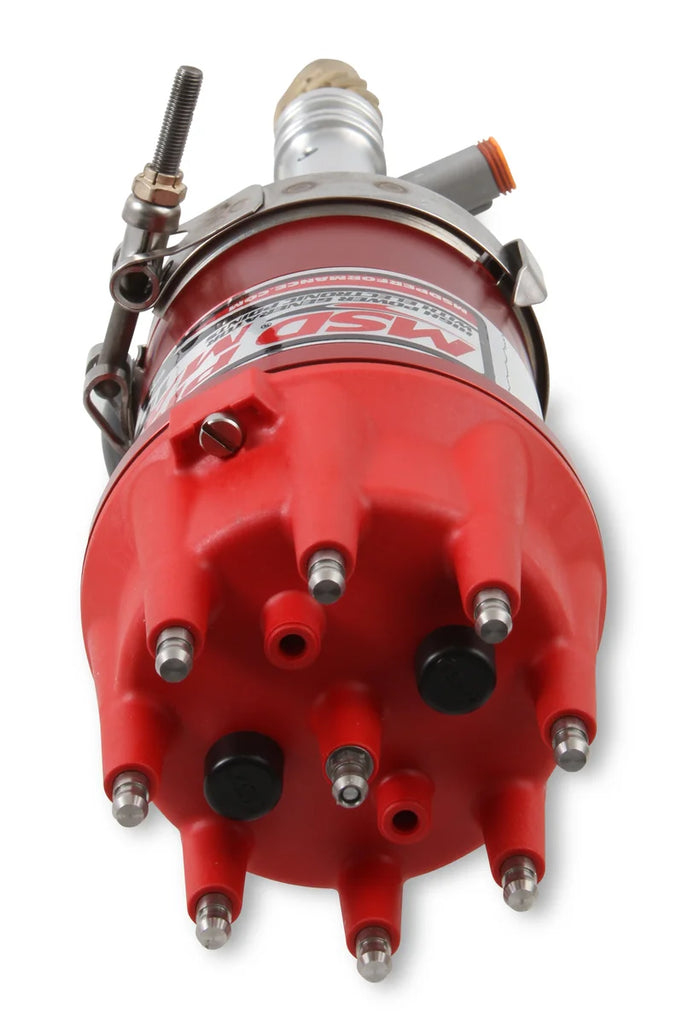 MSD Supplied with a bronze gear, band clamp, cap and rotor. 7908 - Back View