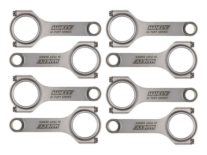 Manley Chrysler 5.7L/6.1L Hemi H Beam Connecting Rod w/ .927 inch Wrist Pins ARP2000 Bolts - Single - Back View