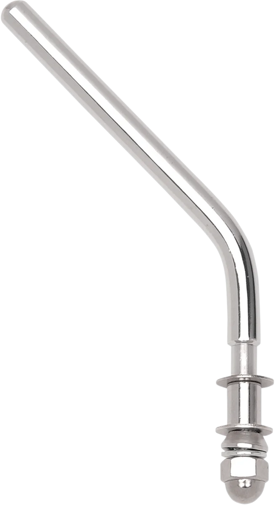 Mirror Stem - Replacement - Die-Cast Mirror - Long - Chrome DragSpecialties 302106-BC412 - Side View