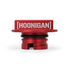 Load image into Gallery viewer, Mishimoto 2015+ Ford Mustang EcoBoost/2013+ Ford Focus ST Hoonigan Oil Filler Cap - Red - Side View