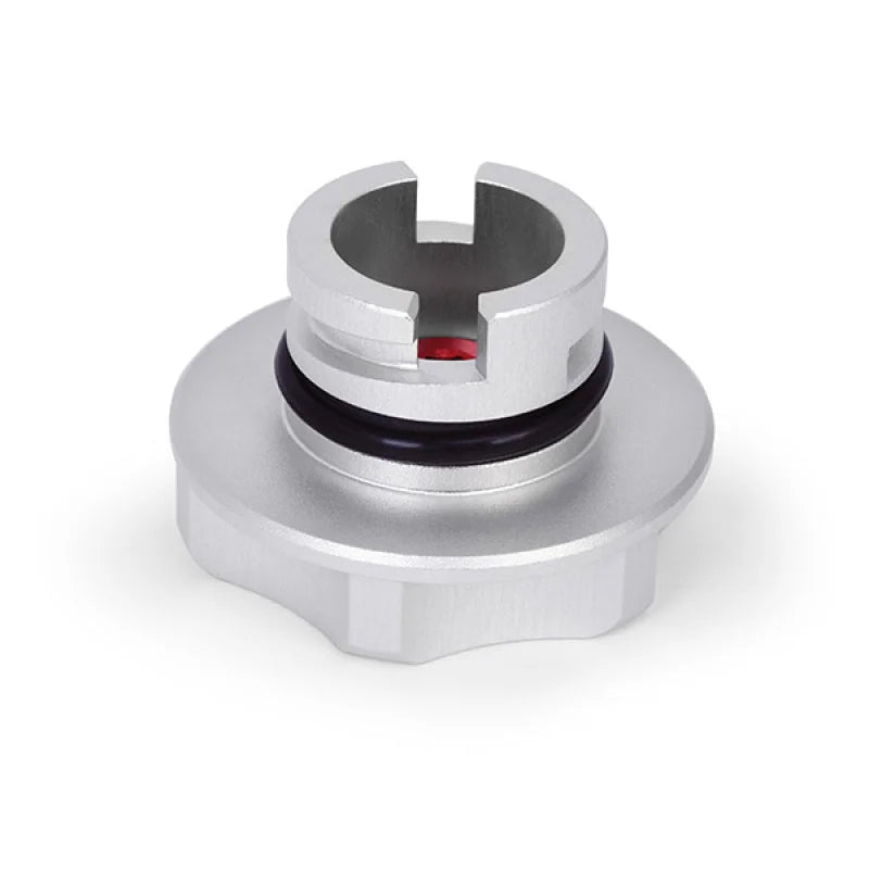 Mishimoto 2015+ Ford Mustang EcoBoost/2013+ Ford Focus ST Oil Filler Cap - Red - Back View