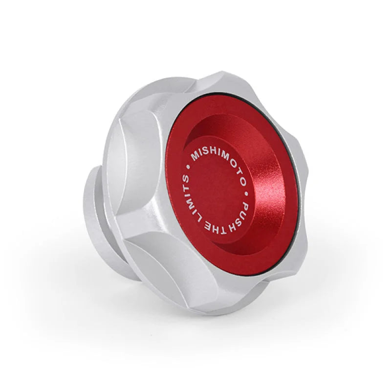 Mishimoto 2015+ Ford Mustang EcoBoost/2013+ Ford Focus ST Oil Filler Cap - Red - Installation View