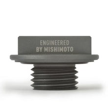 Load image into Gallery viewer, Mishimoto 87-01 Ford Mustang Hoonigan Oil Filler Cap - Silver - Installation View