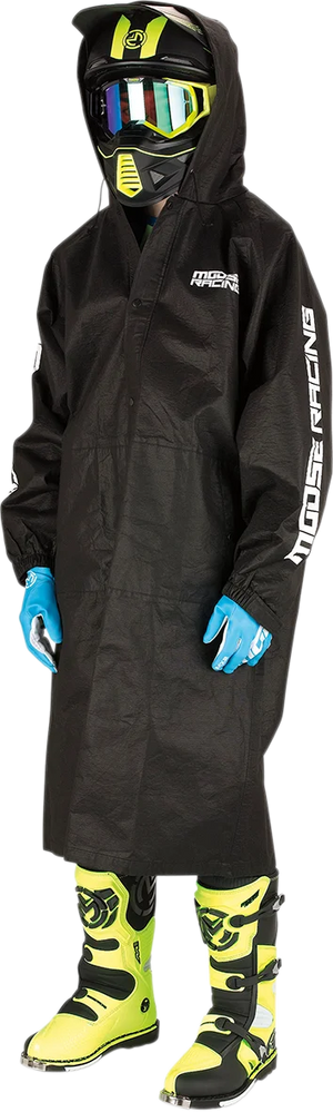 Moose Racing Mud Rainsuit Coat - Black - S/M LM1141-01 S/M - Main Product View