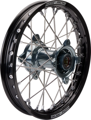 Moose Racing Wheel Assembly - SX-1 - Complete - Rear - Black Wheel/Gray Hub - 14x1.6 MR-16014-BKGY - Main Product View
