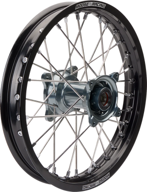 Moose Racing Wheel Assembly - SX-1 - Complete - Rear - Black Wheel/Gray Hub - 19x2.15 MR-21519-BKGY - Main Product View