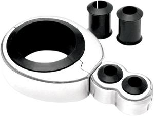 Motion Pro Cable Clamp - Dual - 1-1/4" - 1-1/2" Mounting Diameter - Chrome 11-0042 - Main Product View