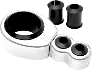 Motion Pro Cable Clamp - Dual - 1-1/8" Mounting Diameter - Chrome 11-0044 - Main Product View