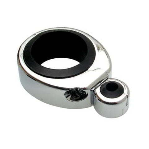 Motion Pro Cable Clamp - Single - 1-1/4" - 1-1/2" Mounting Diameter - Chrome 11-0041 - Side View