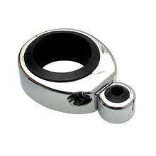 Load image into Gallery viewer, Motion Pro Cable Clamp - Single - 1-1/4" - 1-1/2" Mounting Diameter - Chrome 11-0041 - Side View