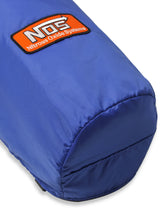 Load image into Gallery viewer, NOS/Nitrous Oxide System 7" diameter blue bottle blanket with velcro closure. For 10 lb nitrous bottles. 14165NOS - Instal...