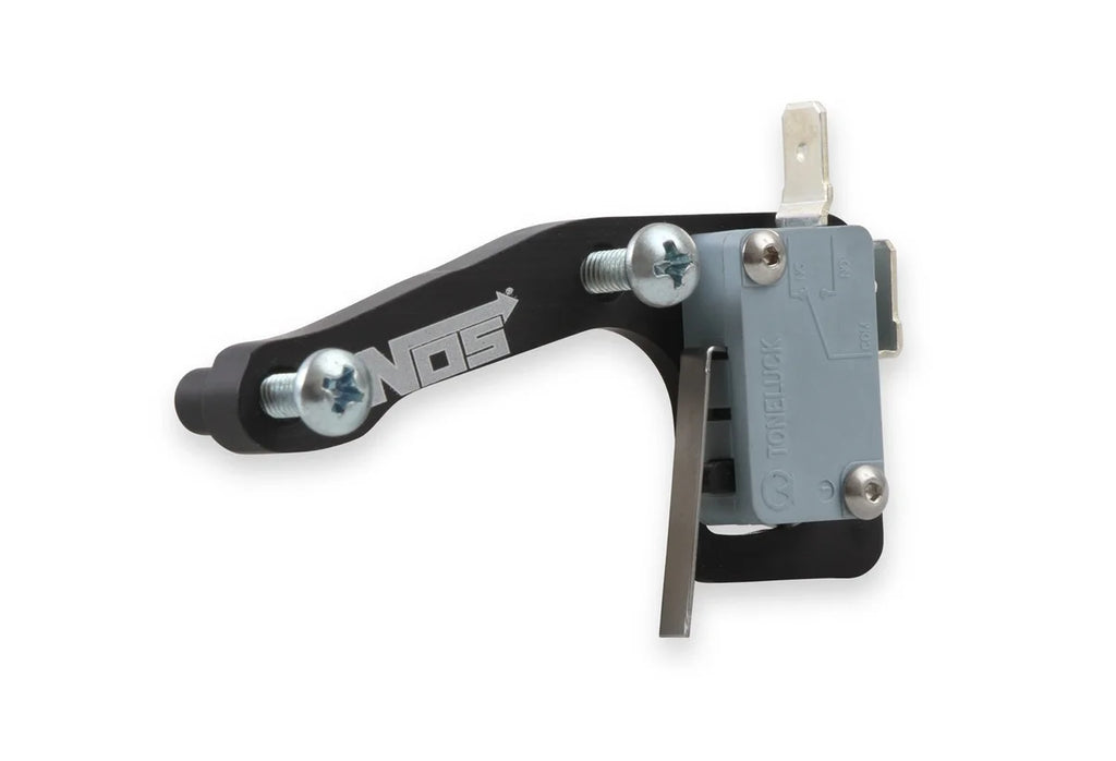 NOS/Nitrous Oxide System Billet Microswitch Bracket Kit - 4150 & 4150HP Carburetor Flange 16512NOS - Installation View