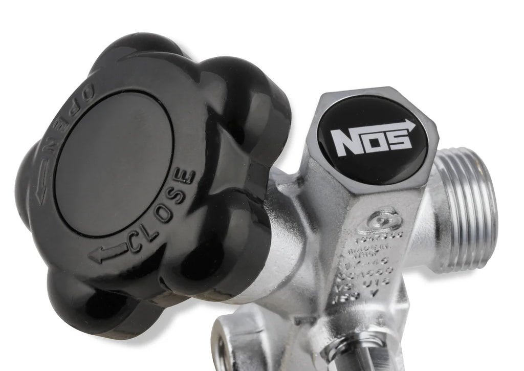 NOS/Nitrous Oxide System Hi-Flo™ Nitrous Valve For NOS bottles 5 lbs. and larger 16136NOS - Installation View