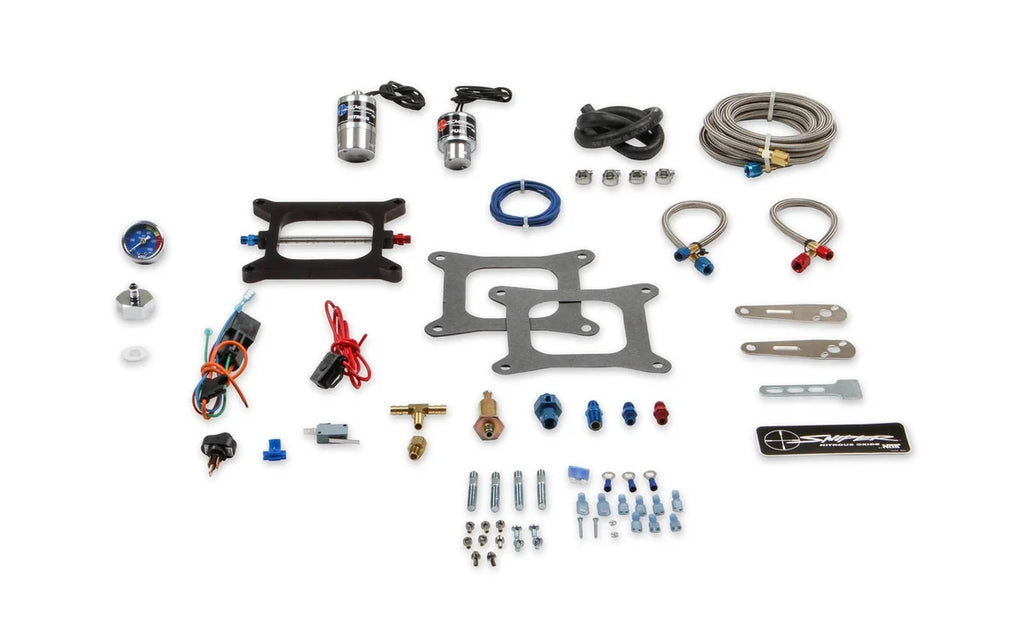 NOS/Nitrous Oxide System NOS Sniper Wet Nitrous Plate Kit - 4150 Square Bore 07002NOS - Installation View