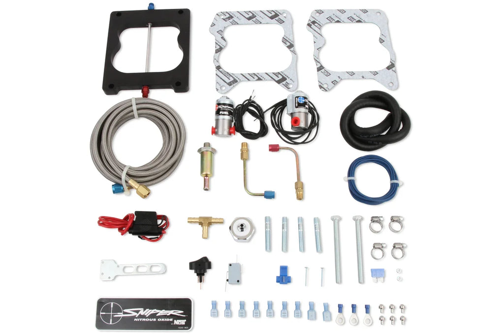 NOS/Nitrous Oxide System NOS Sniper Wet Nitrous Plate Kit - Quadrajet 07004NOS - Side View