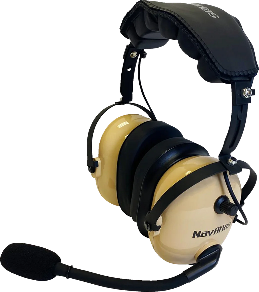 NavAtlas Headset - Over-the-Head - Stereo/VOX - Beige NO303BE - Side View