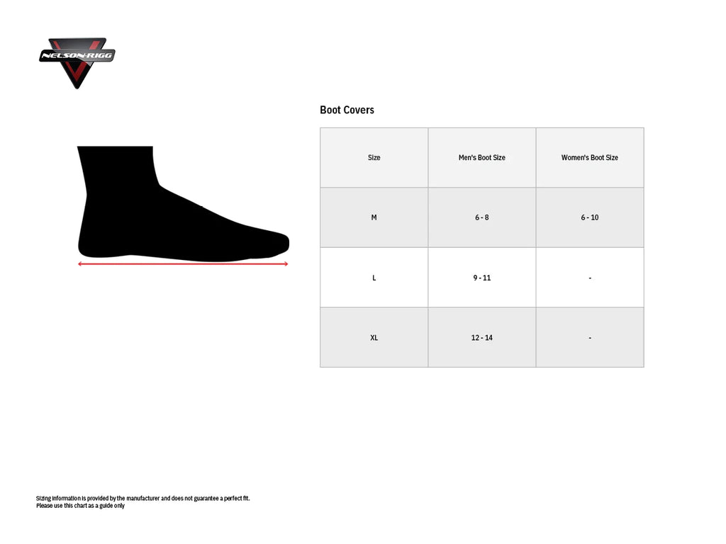 Nelson-Rigg Boot Covers - Large WPRB-100-03-LG - Detail View