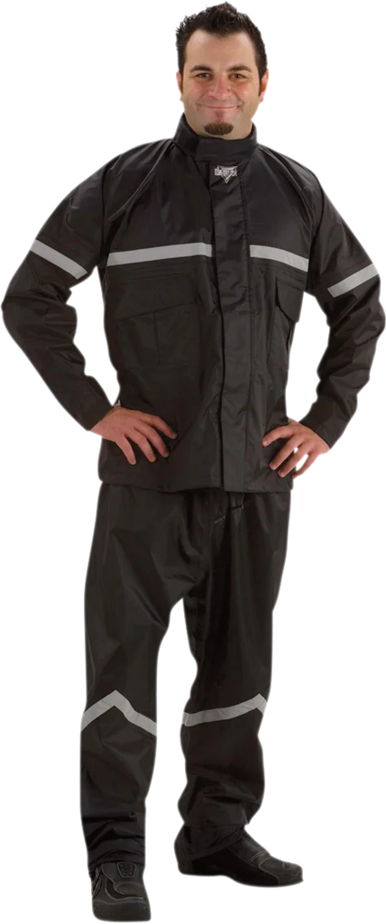 Nelson-Rigg SR-6000 Stormrider Rainsuit - Black - 4X SR-6000-BLK074X - Side View