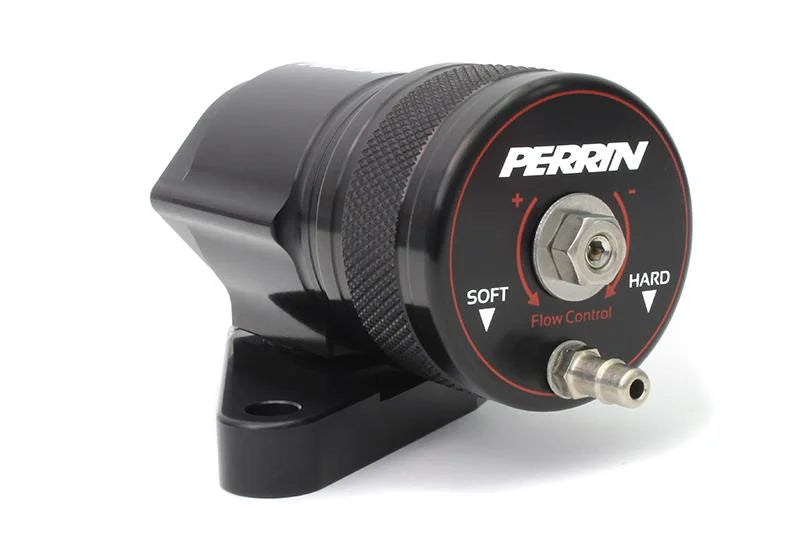 PERRIN 02-07 Subaru WRX / 04-21 STI / 06-08 FXT Bypass/Blow Off Valve - Black - Side View