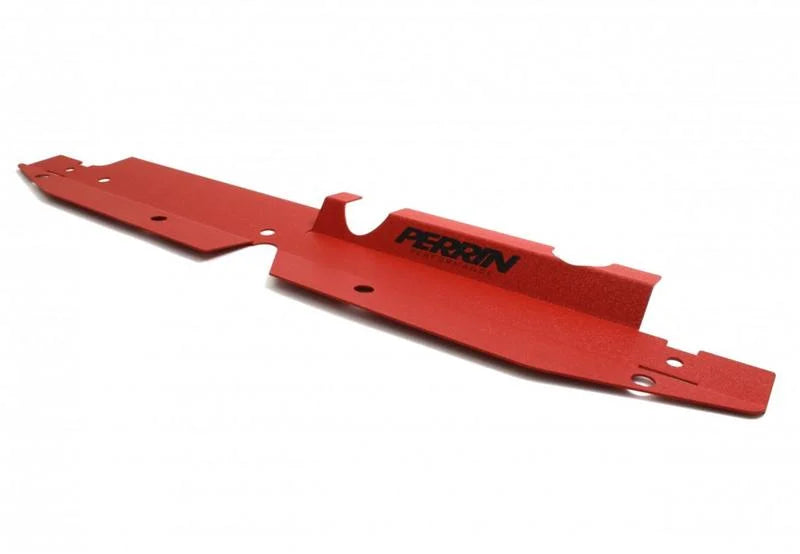 PERRIN 08-14 Subaru WRX & STI / 08-11 Impreza Radiator Shroud - Red - Side View