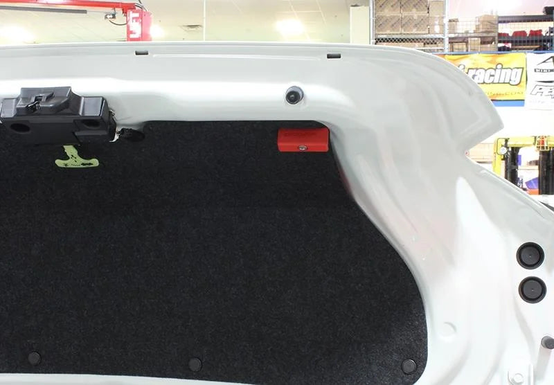 PERRIN 13-25 Subaru BRZ & Toyota GR86/86/FR-S Trunk Handle - Red - Installation View