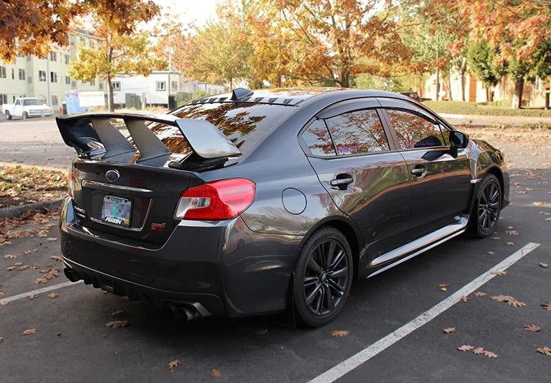 PERRIN 15-21 Subaru STI Wing Stabilizer - Black - Installation View