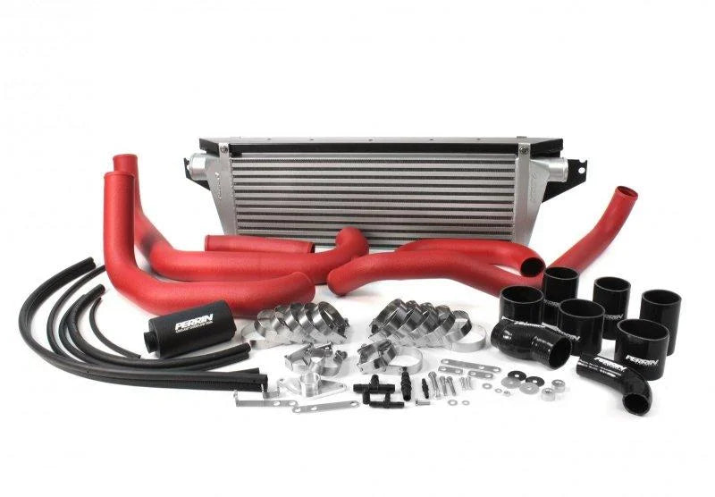 PERRIN 15-21 Subaru WRX Charge Pipe - Red - Installation View