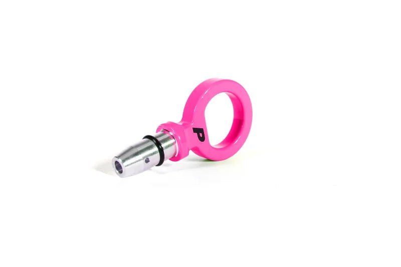PERRIN 15-25 Subaru WRX & 13-25 BRZ/FR-S/86/GR86 Dipstick Handle Loop Style - Hyper Pink - Side View