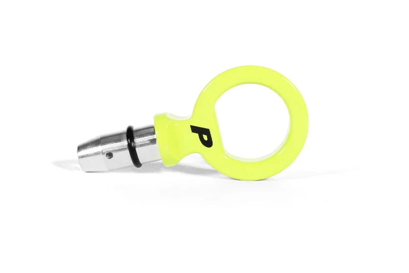 PERRIN 15-25 Subaru WRX & 13-25 BRZ/FR-S/86/GR86 Dipstick Handle Loop Style - Neon Yellow - Back View