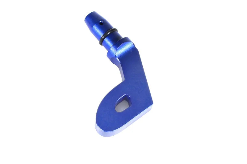 PERRIN 15-25 Subaru WRX & 13-25 BRZ/FR-S/86/GR86 Dipstick Handle P Style - Blue - Side View