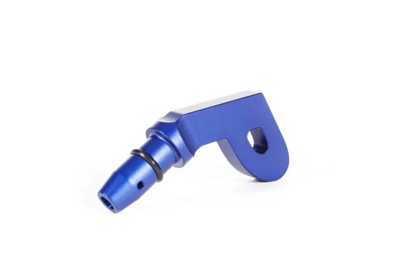PERRIN 15-25 Subaru WRX & 13-25 BRZ/FR-S/86/GR86 Dipstick Handle P Style - Blue - Back View